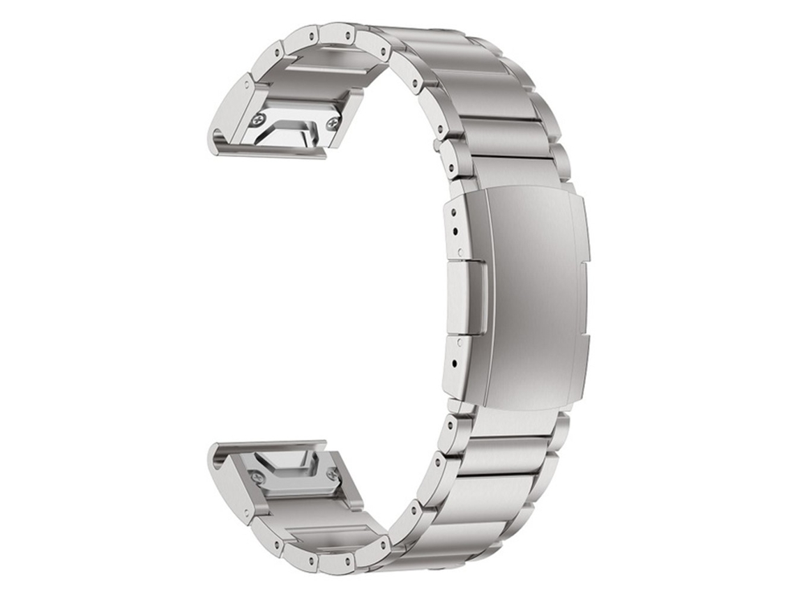 Bracelete de Aço de Titânio Pérolas de Aço Titânio 26Mm Liberação Rápida para Garmin Tactix 7 Pro/Fenix 7X/Fenix 6X Pro 3 Dinheiro