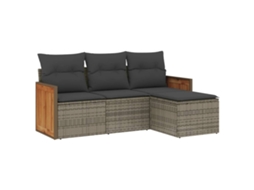 Garden Sofa Set, Garden Sofa Sets Vidaxl Cinzeto Rattan / Vime (n/a)