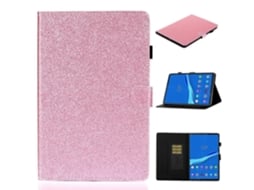 Capa de couro com glitter para Samsung Galaxy Tab A8 10.5 2021 (WeBake)