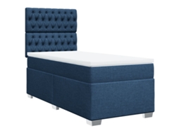 Box Spring Bed, Box Spring Beds Vidaxl Azul Tecido (100 X 200 Cm)