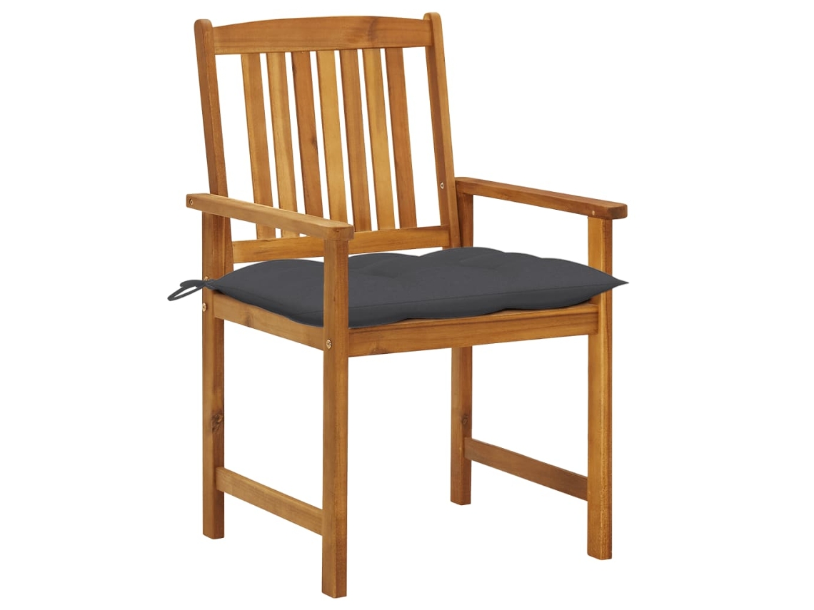 Maison Exclusive - Cadeiras De Jardim Com Almofadões 8 Pcs Acácia Maciça