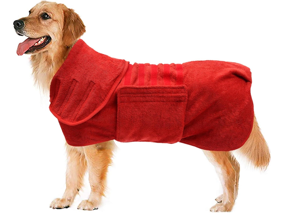 Roupão Absorvente, em Microfibra, em Algodão, para Cães, Secagem Rápida AQUAFORGE