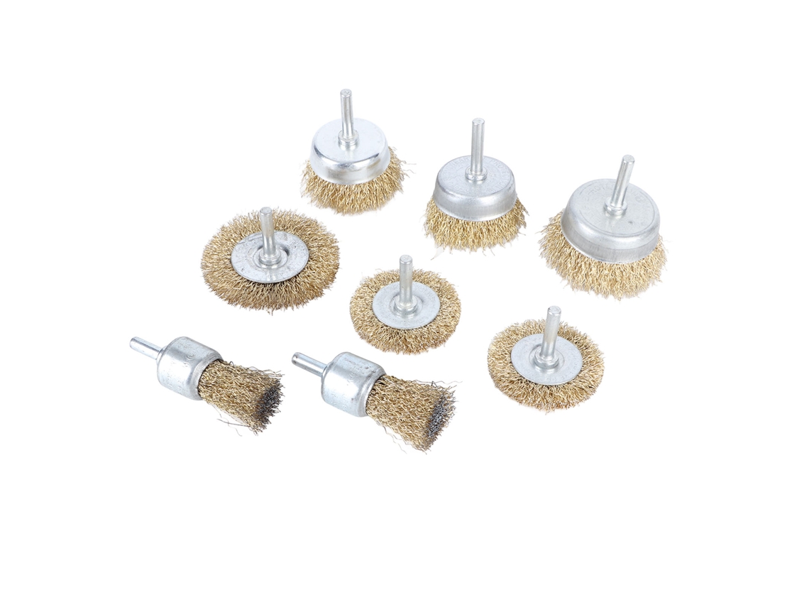 Laxiscreed Broca Elétrica Com Escova De Aço Inox Para Ferrugem E Rebarba - 8 Peças Eficientes