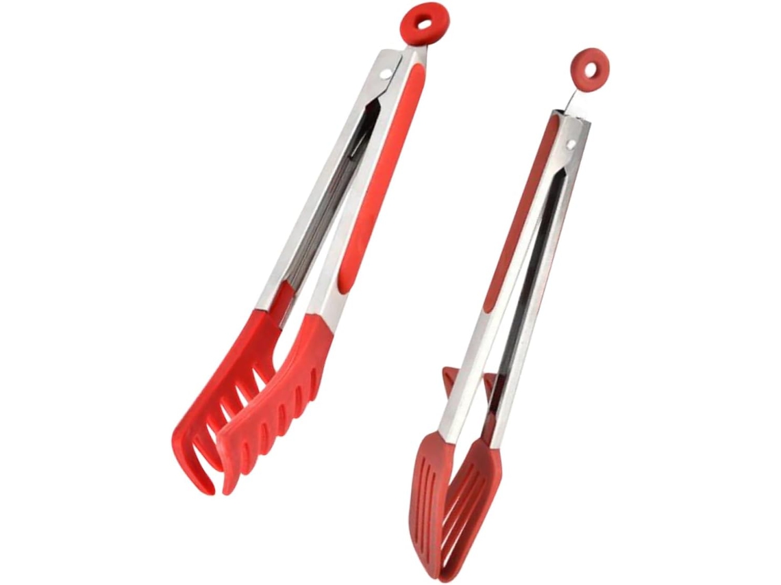 Magiclulu Pinça De Cozinha Silicone 2 Peças, Ferramenta Prática Para Espaguete, Saladas E Carnes, Clipe De Alimentos