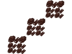 Conjunto De 3 Fechos Esfera Portas, Fechos De Rolete Duplo Armários E Closets, Fácil Instalação, 20 Peças*3