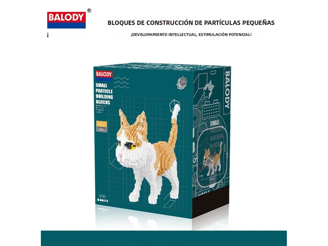 (estilo 5) Miniatura De Brinquedo De Montar Em Blocos, Representando Um Cachorro E Um Gato De Desenho Animado