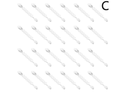 12/24 Peças De Tiras De Silicone Para Pendurar Guirlandas, Laços E Meias De Natal Reutilizáveis Olysi Shop