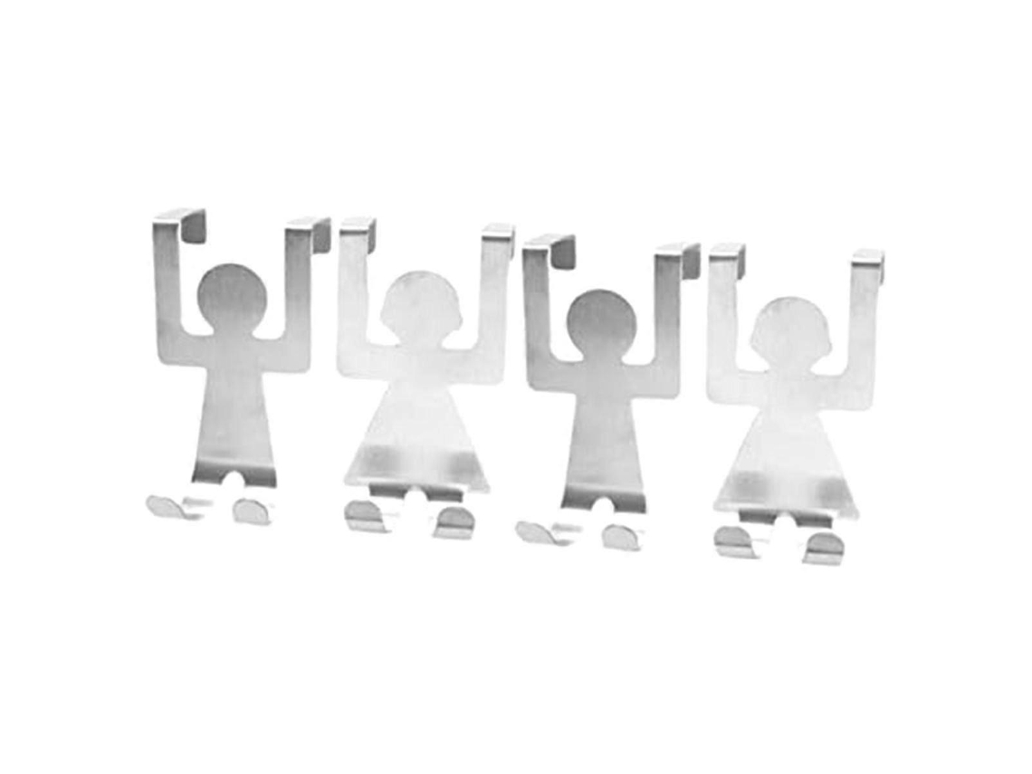4 ganchos decorativos para quadros, cabides para porta, duplos, Slowmoose