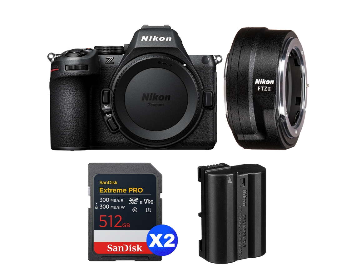 Z5 Ii + Ftz Ii + 2 Sandisk 512gb Extreme Pro Uhs ii Sdxc + Nikon En el15c + Ebook “20 Dicas para Fotos Que Impressionam” NIKON