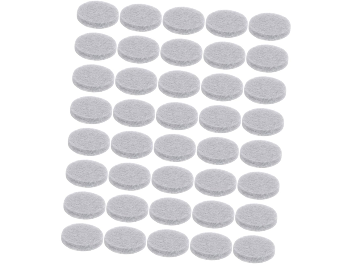 Kit Multifuncional Autoadesivo Com 100 Peças De Almofadas Redondas Feltro Adesivas Antiderrapantes Para Móveis E Pisos