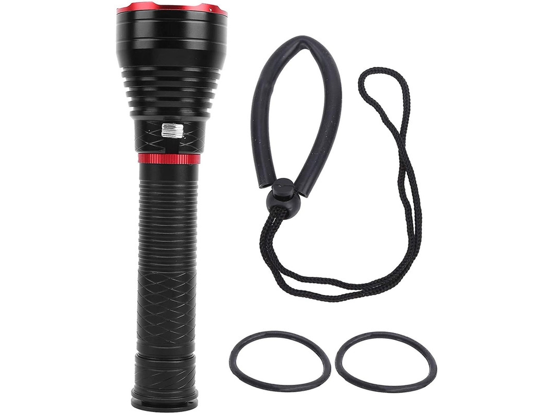Lanterna Mergulho Led Profissional Subaquatica Emergencia/mergulho/exploracao/acampamento Preto Yizhood