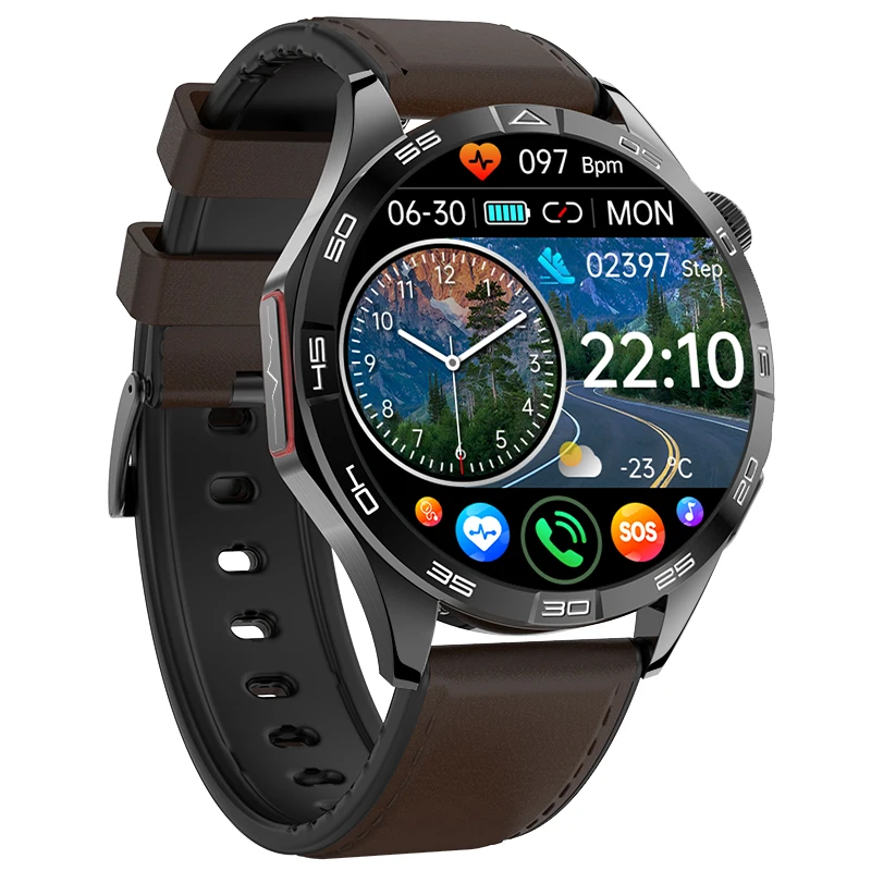 Smartwatch MDUG, tela de 1,19 polegadas, chamadas Bluetooth, rosa