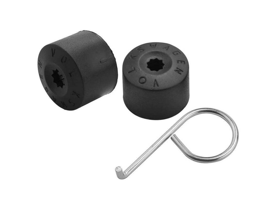 Tampa De Porca De Roda Para Golf Mk4, 20 Peças (4 Travas + 16 Normais), Plástico Abs, Preto
