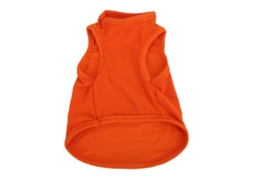 Chaleco Para Mascotas Perro Gato Pequeño Pintura De Piedras Strass Suave Transpirable Camisa Verano Naranja Talla L