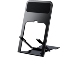 Suporte Para Celular Preto, Dobrável E Ajustável, Ideal Para Viagens. Suporte Para Celular/tablet.