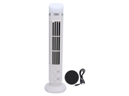 Ventilador Torre Sem Lâmina Usb Silencioso Com Luz