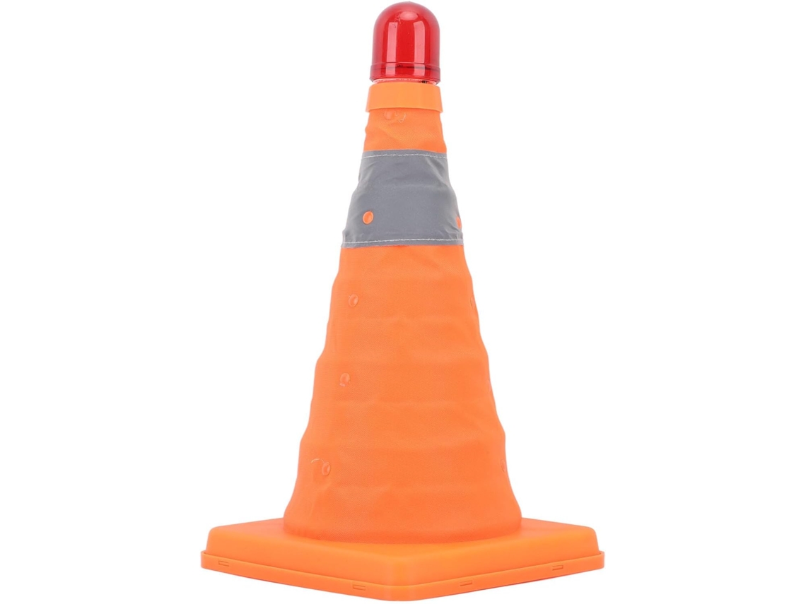 Cone De Trânsito Dobrável E Portátil Com Luz Advertência Led, Resistente A Estacionamentos, Alta Durabilidade, Base