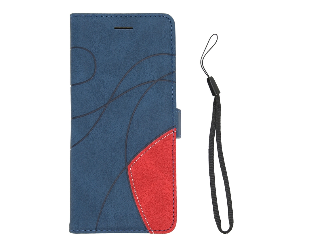 Capa de Celular Carteira EOOCOO (proteção Flip, Costura Bicolor)