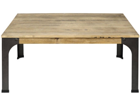 Mesa de Centro  Bristol (Castanho - 80 x140 x46 cm - Madeira e Metal)