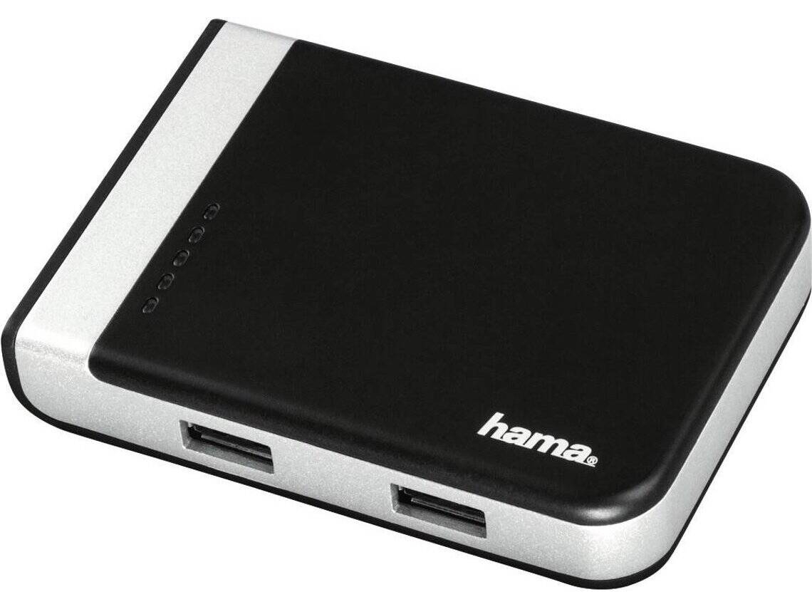 Hub HAMA USB 3.1 Hub/Card Reader incl. USB-C Adapter (Preto/Cinza)