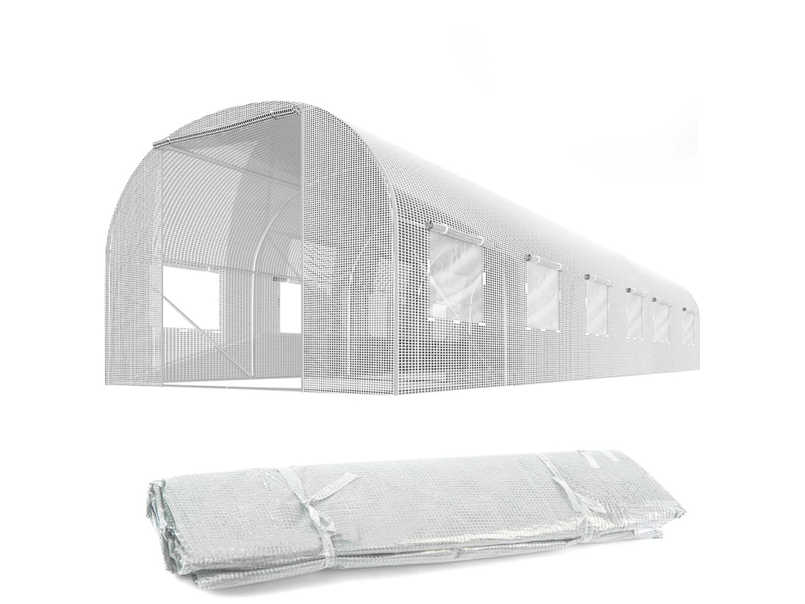 Película Para Túnel De Jardim 3x6m Branca Plonos (18m2)