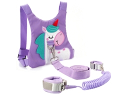 Coleira com Guia para Crianças + Corrente de Pulso Anti perda para Meninas, Ideal para Atividades Ao Ar Livre DIGITALLAB (1.5m Roxo)