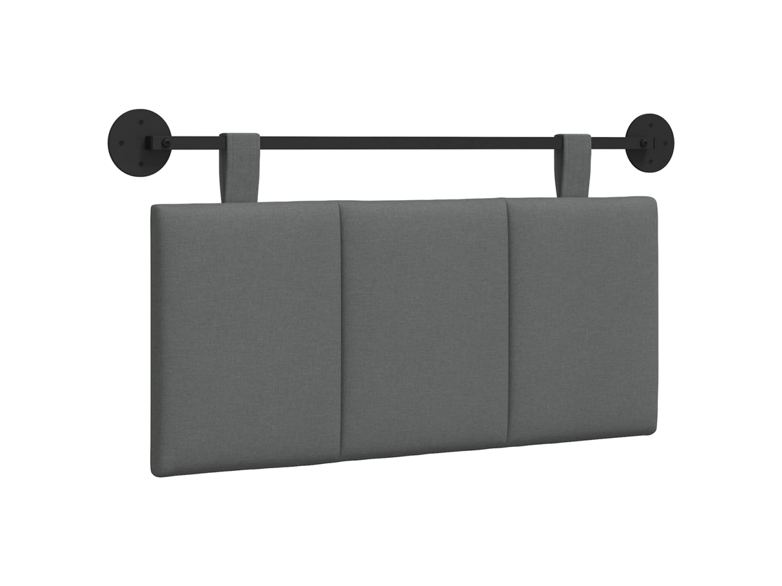 Conjunto 1 Cabeceira Suspensa Vidaxl Cinzento Veludo (100 X 55 X 5 Cm)
