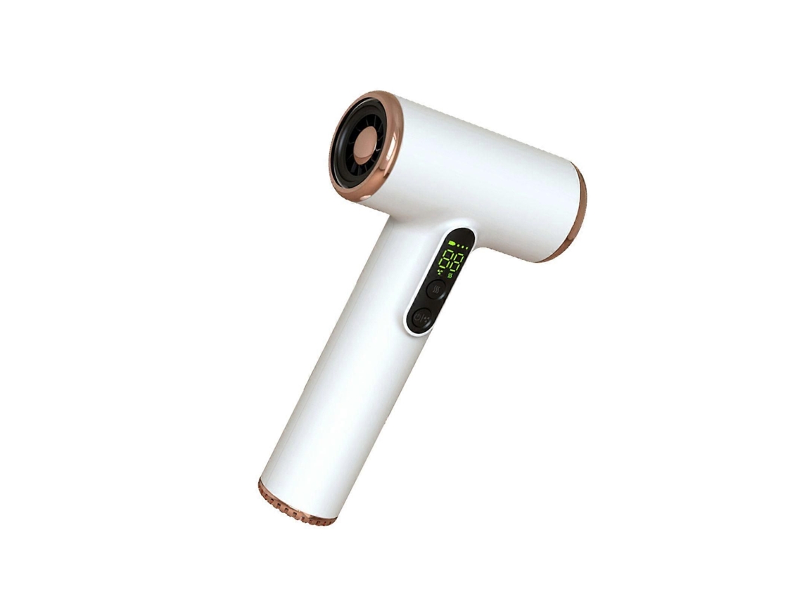 Secador de Cabelo Sem Fio com Carregamento Usb, 3 Velocidades, Secador de Viagem para Cuidados com os Cabelos TAISHENGDA