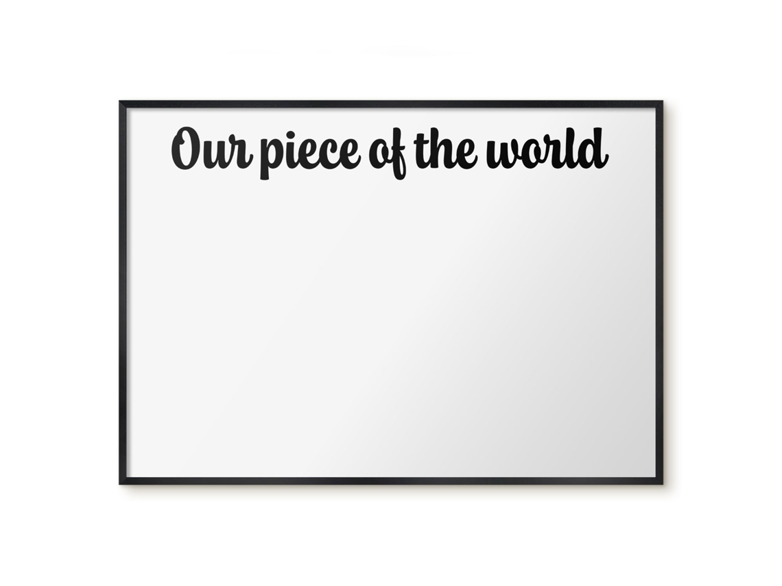 Quadro de parede magnético Our Piece Of The World para escritório Espelharte (100x70 cm)