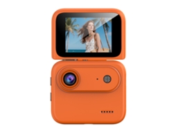 Câmara Digital Ação 4k Ultra Hd Ligação Wifi Ecrã Rotativo Kit Vlog Exterior com Cartão 32gb Adaptador Leitor Portátil Viagem Compacta STELASPLEN