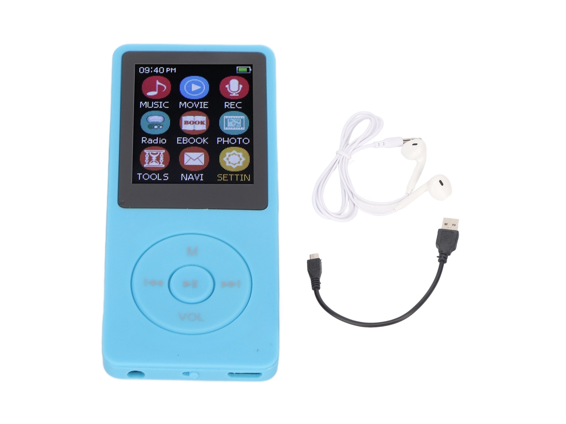 Tela Colorida De 1,8 Polegadas Mp3 Player Alto Falante 8 Gb De Armazenamento Reprodutor De Música Portátil Foto Vídeo Gravador De Voz Brilvibera