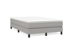 Cama com Molas/colchão 120x200 Cm Tecido Cinza claro MAISON EXCLUSIVE