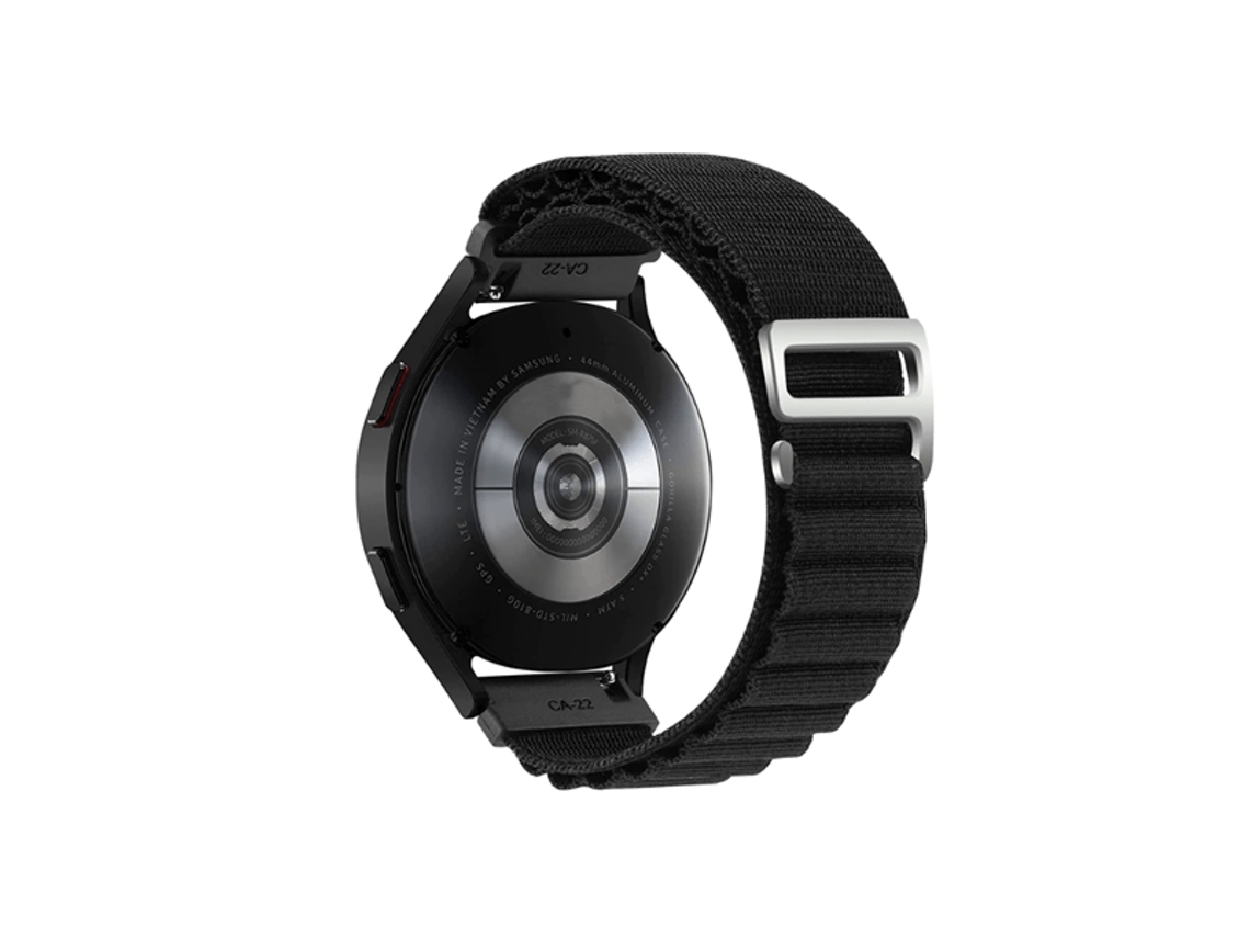 Bracelete Poliéster Alpine M Pulso de 145Mm a 190Mme Compativel com Xiaomi Watch S4 Sport Preto