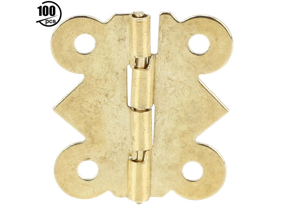 100 Peças Dobradiças Retrô Para Caixa De Joias, Fechaduras De Metal Para Armário, Fecho Decorativo, Ferragens Para Acessórios