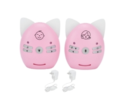 Monitor de Áudio Digital para Bebê V30 Sem Fio Bidirecional Detector de Choro com Alarme Rosa Plug Us 100‑240v | S/MARCA