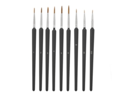 Mali conjunto de Pincéis Finos Profissionais para Pintura Miniatura Plástico Kit para Crianças 7 Anos +