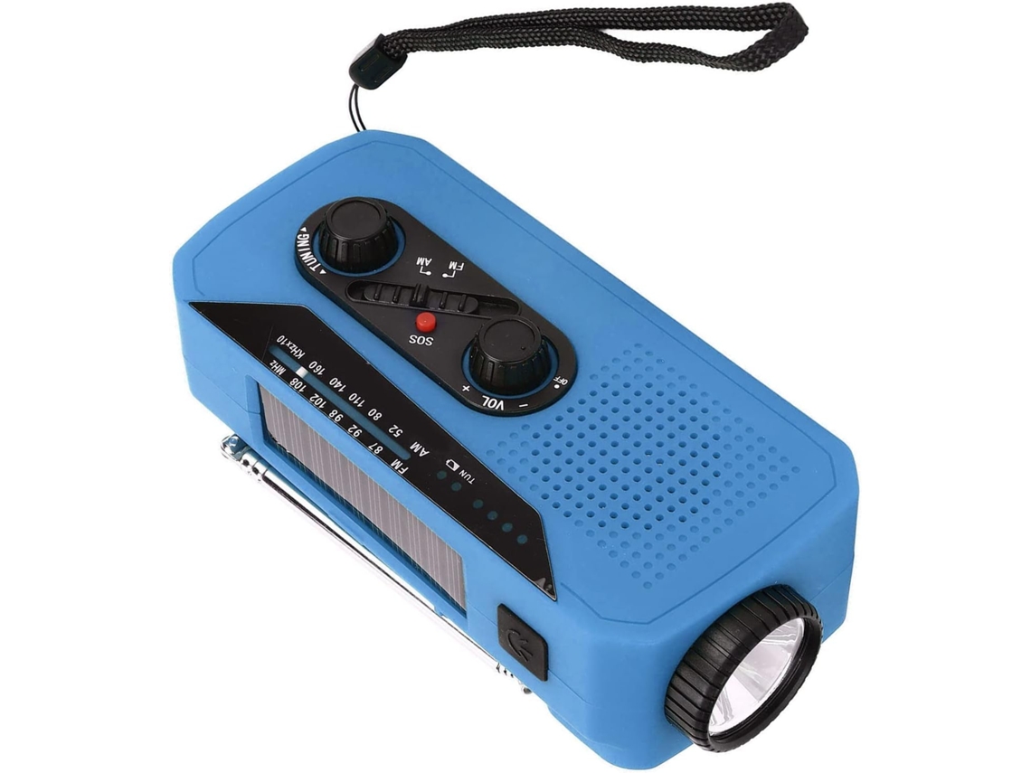 Rádio Meteorológico de Emergência com Lanterna, Azul AQUAFORGE