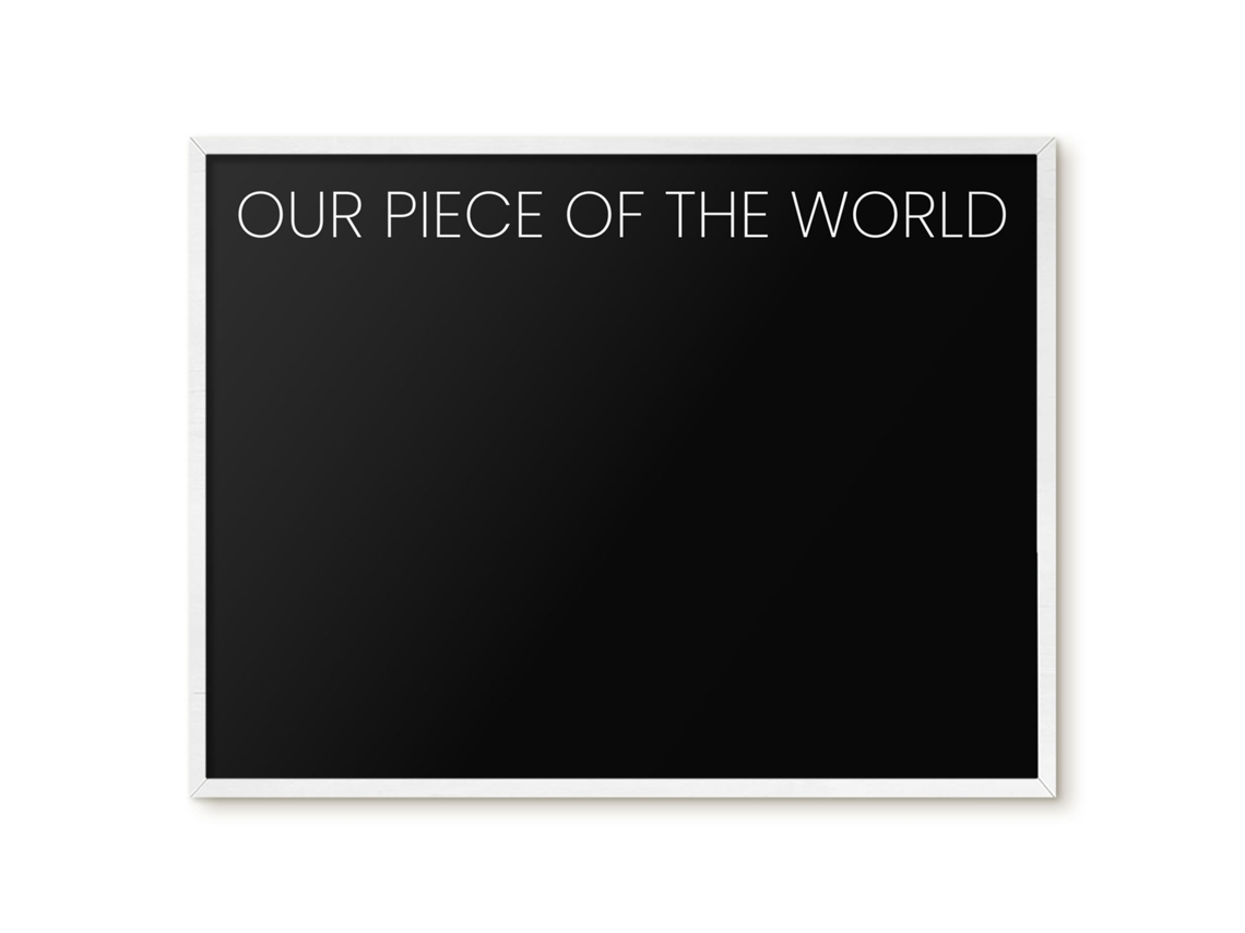 Magnetic Board Our Piece Of The World For The Living Room Espelharte (80x60 Cm)