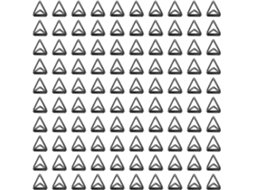 Conjunto de 100 clipes de papel triangulares com design divertido, clipes de papel de metal.