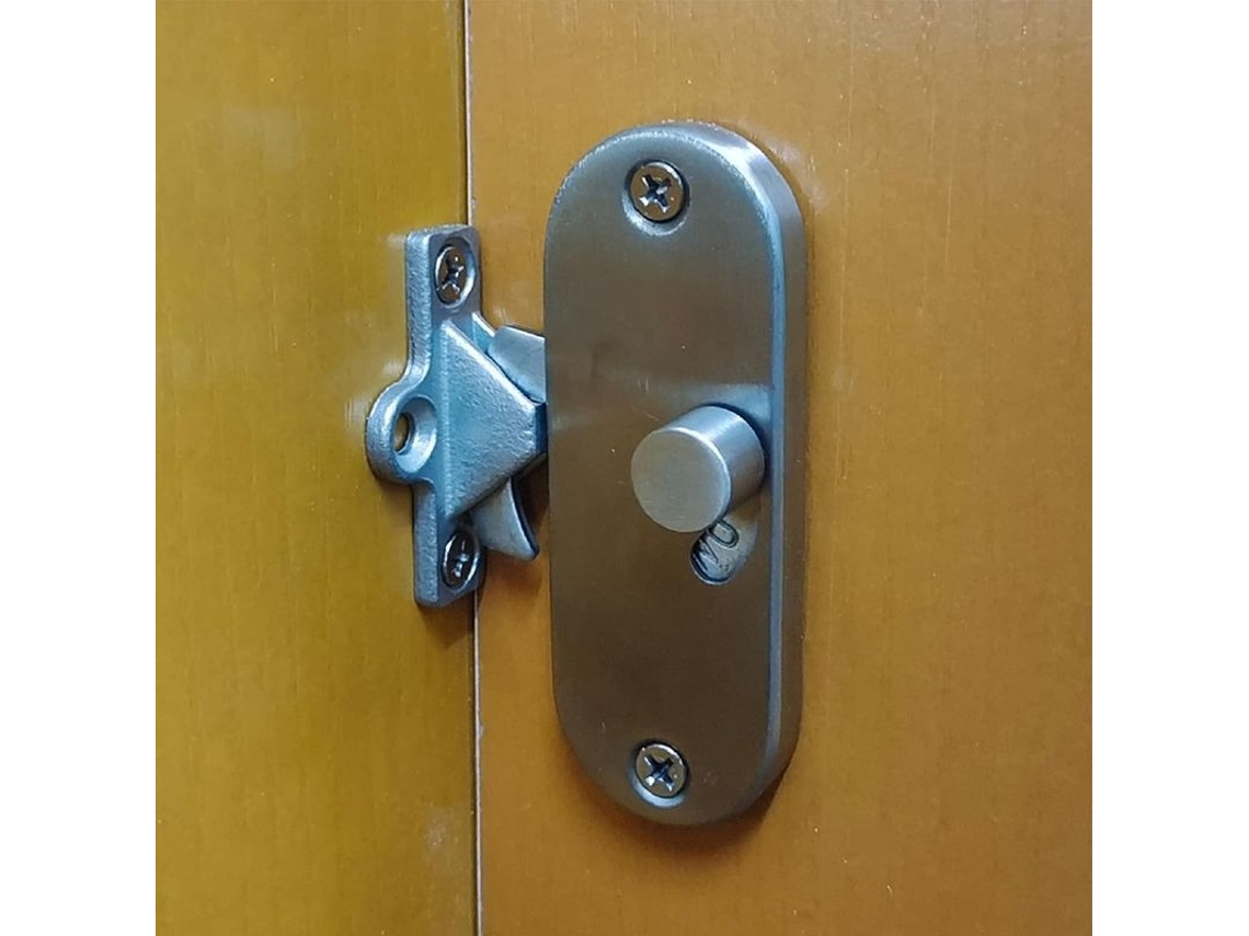 Cerradura deslizante LINJOU, para porta de estábulo, 90 graus, aço inox