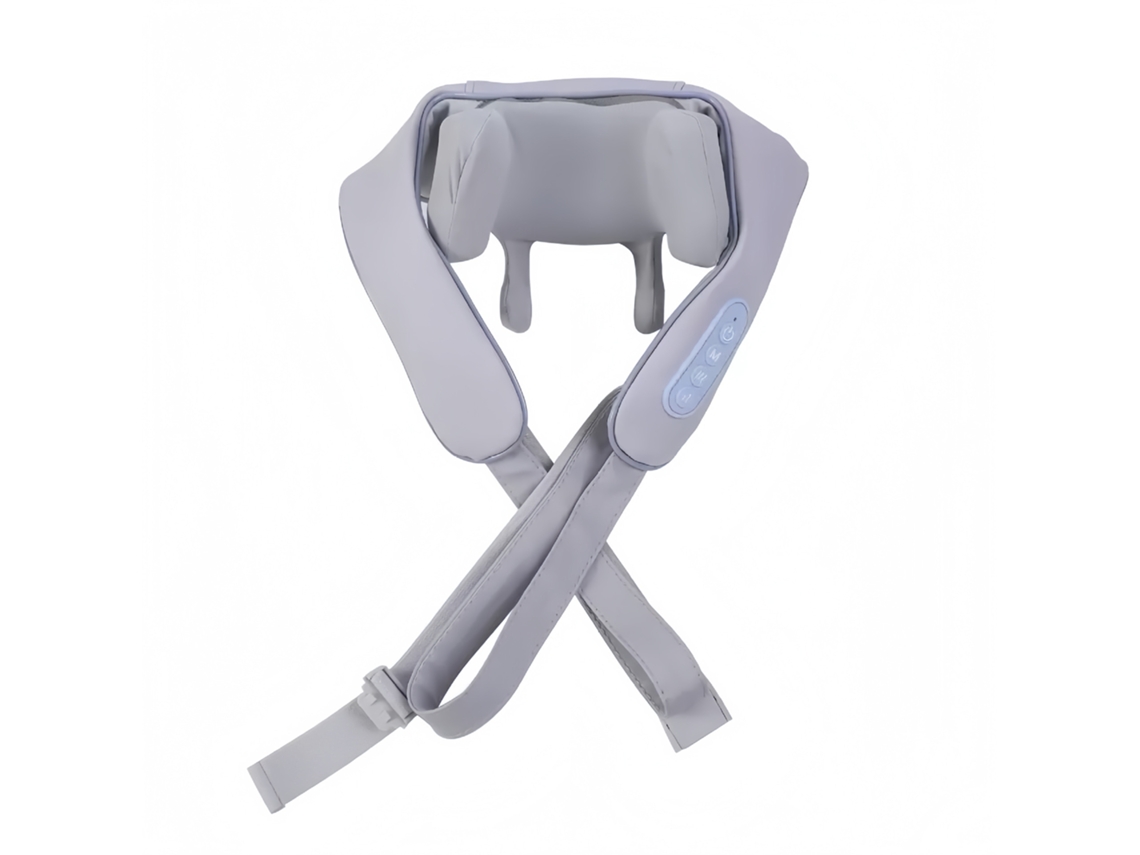 Massageiro Cervical com Aquecimento Infravermelho, Recarregável, para Alívio de Tensão no Trapézio, Compacto, Uso Diário, Higiênico, Compac STELASPLEN