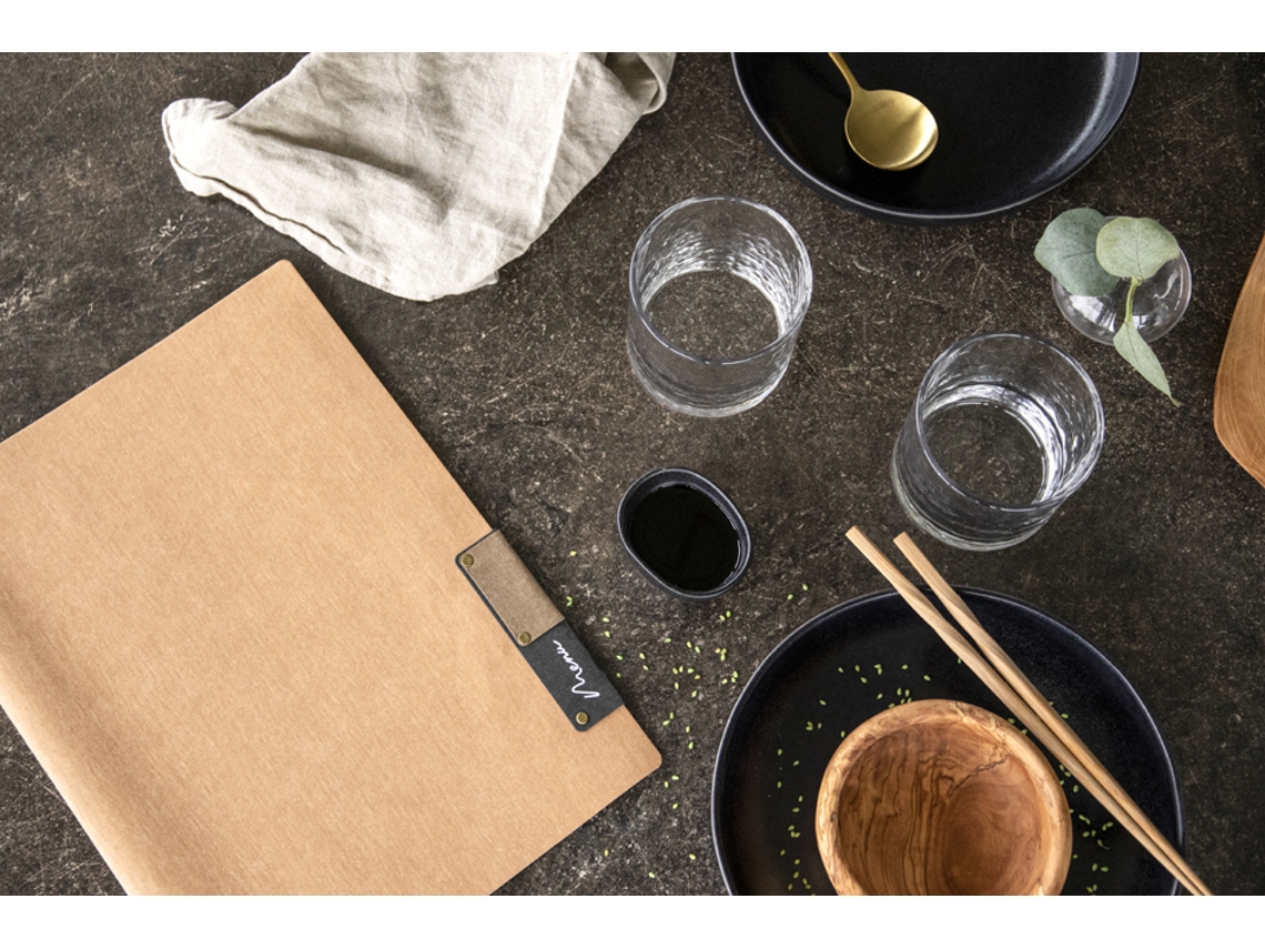 Pasta Menu SECURIT Nature Collection A4 Bege