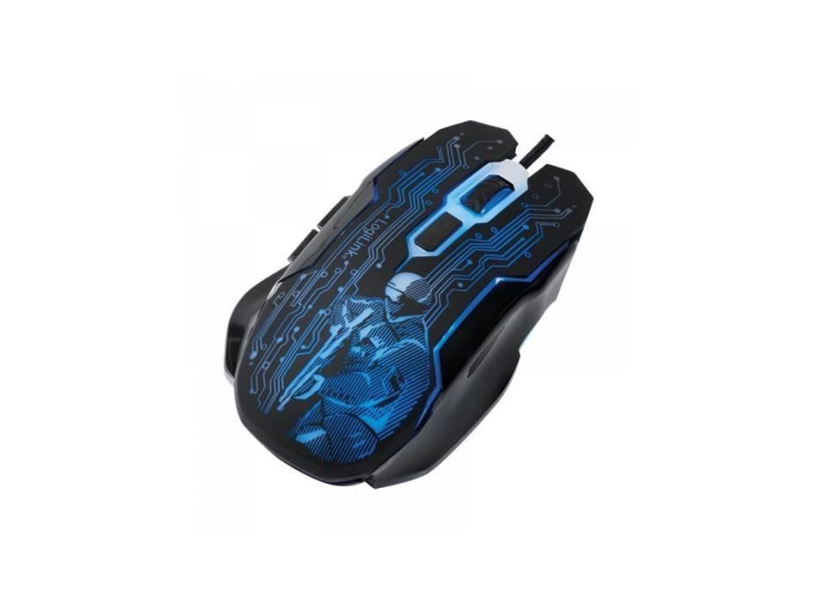 Mouse Usb para Jogos LOGILINK 2400 Dpi Preto Id0137