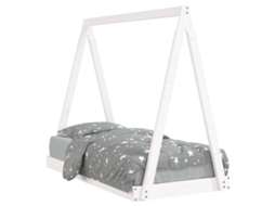 Estrutura de Cama Infantil Pinho Maciço Branco MAISON EXCLUSIVE (70x140 cm)