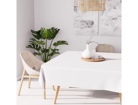 Nappe Anti-tâches Quadrada 180x180 Cm Alix Branca, Por Soleil Docre