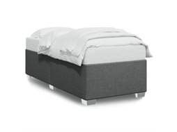 Bed Frame, Bed Frames Vidaxl Cinzeto Tecido (90 X 190 Cm)