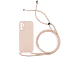 Capa SKYHE para Samsung Galaxy S25 + 5G (PLUS) Gel Rope Rosa Pastel