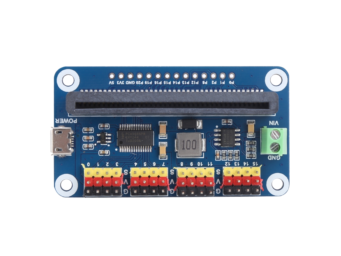 Driver Servo De 16 Canais Para Controle Microbit I2c De Componentes De Servomotor Aquaforge