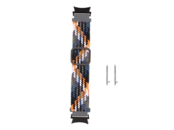 Aetheria pulseira de Relógio Elástica de Nylon Tecido Ajustável para Galaxy Watch 4 Cor Jeans