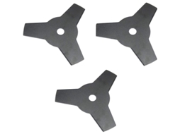 3 Lâminas Para Cortador De Grama 10" Com Buraco Central 25.4mm Para Homelite Echo Shindaiwa